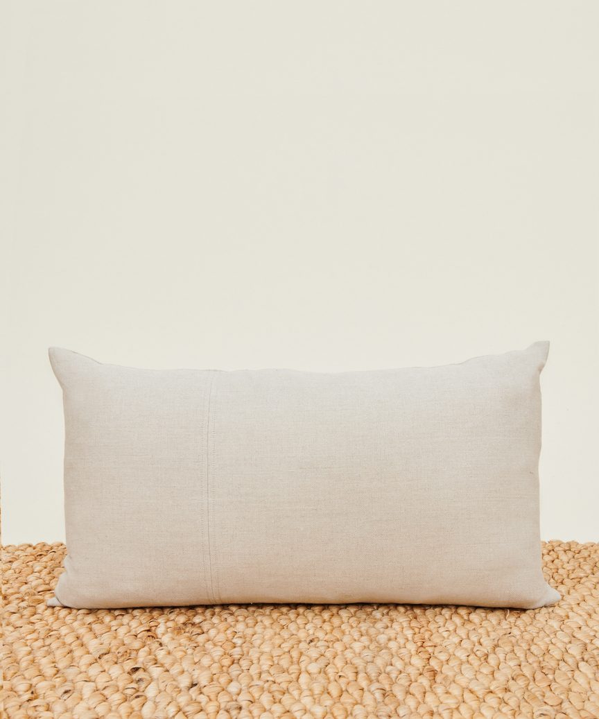 Jenni Kayne Linen Lumbar Pillow Size 17x32