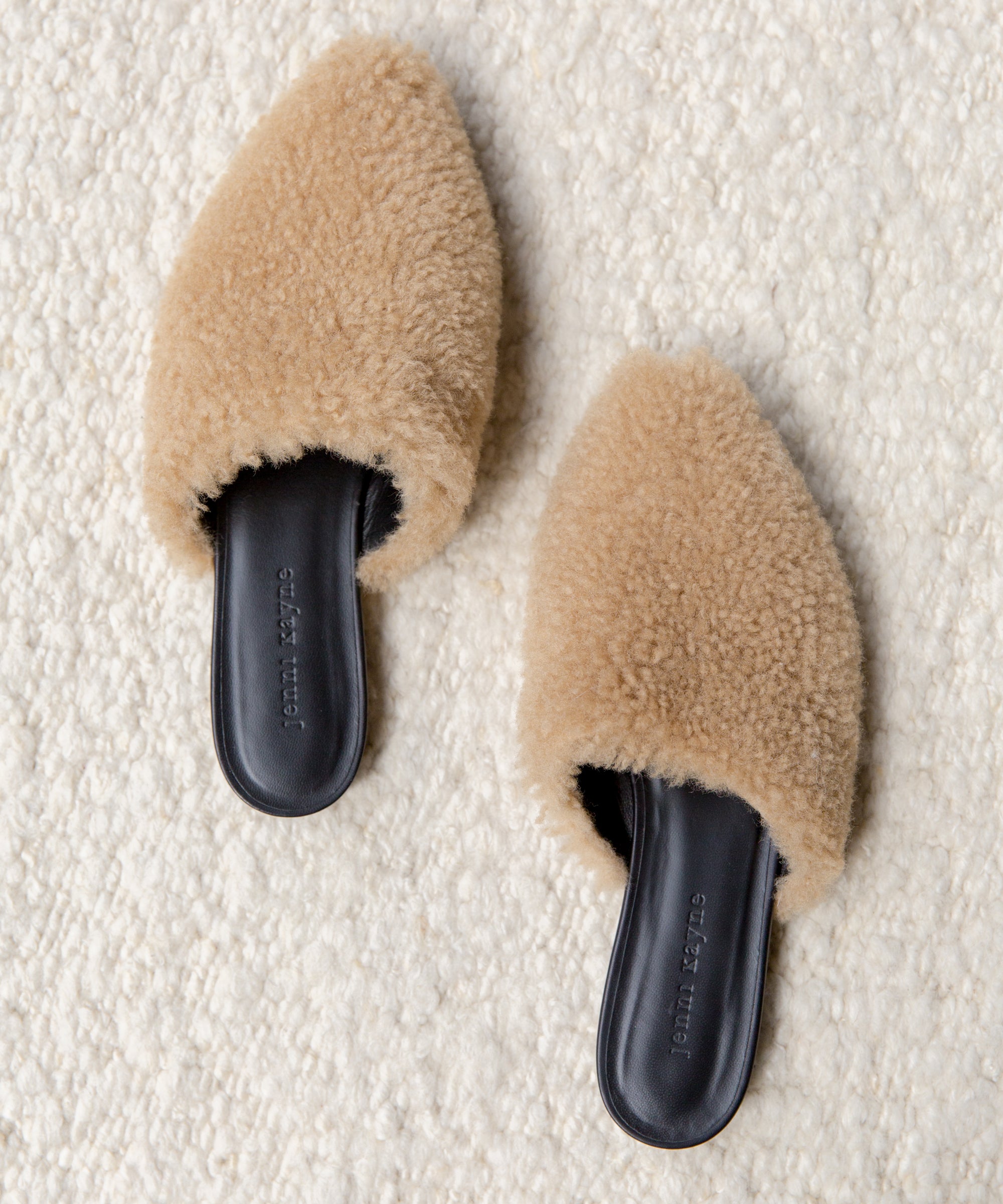 Fluffy Furry Fuzzy Alpaca Fur Slippers 39 - Women Size 8 1/2, Men Size 6 1/2, International 39
