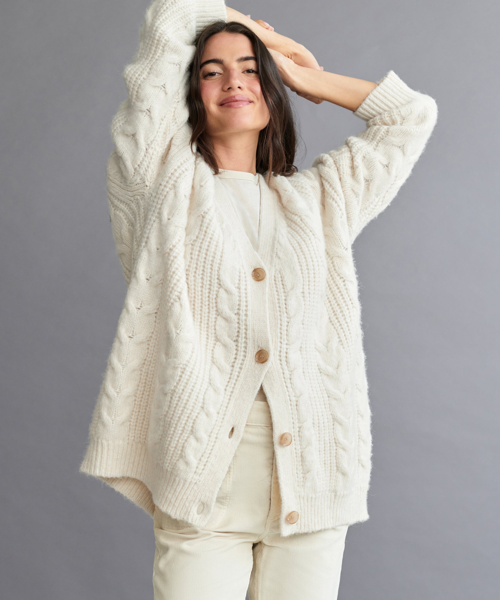 Cable Cocoon Cardigan