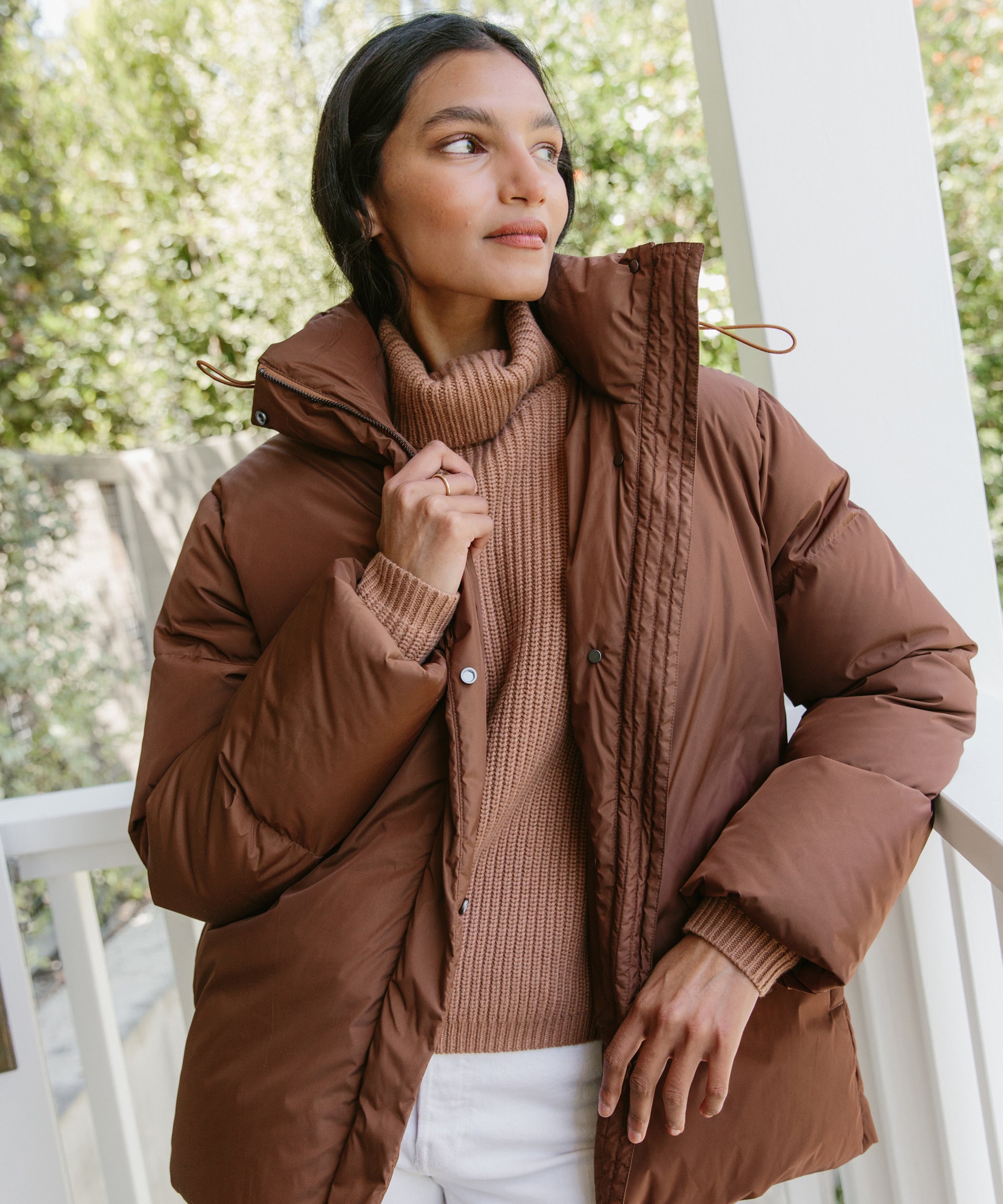 Brown jacket puffer Clearance