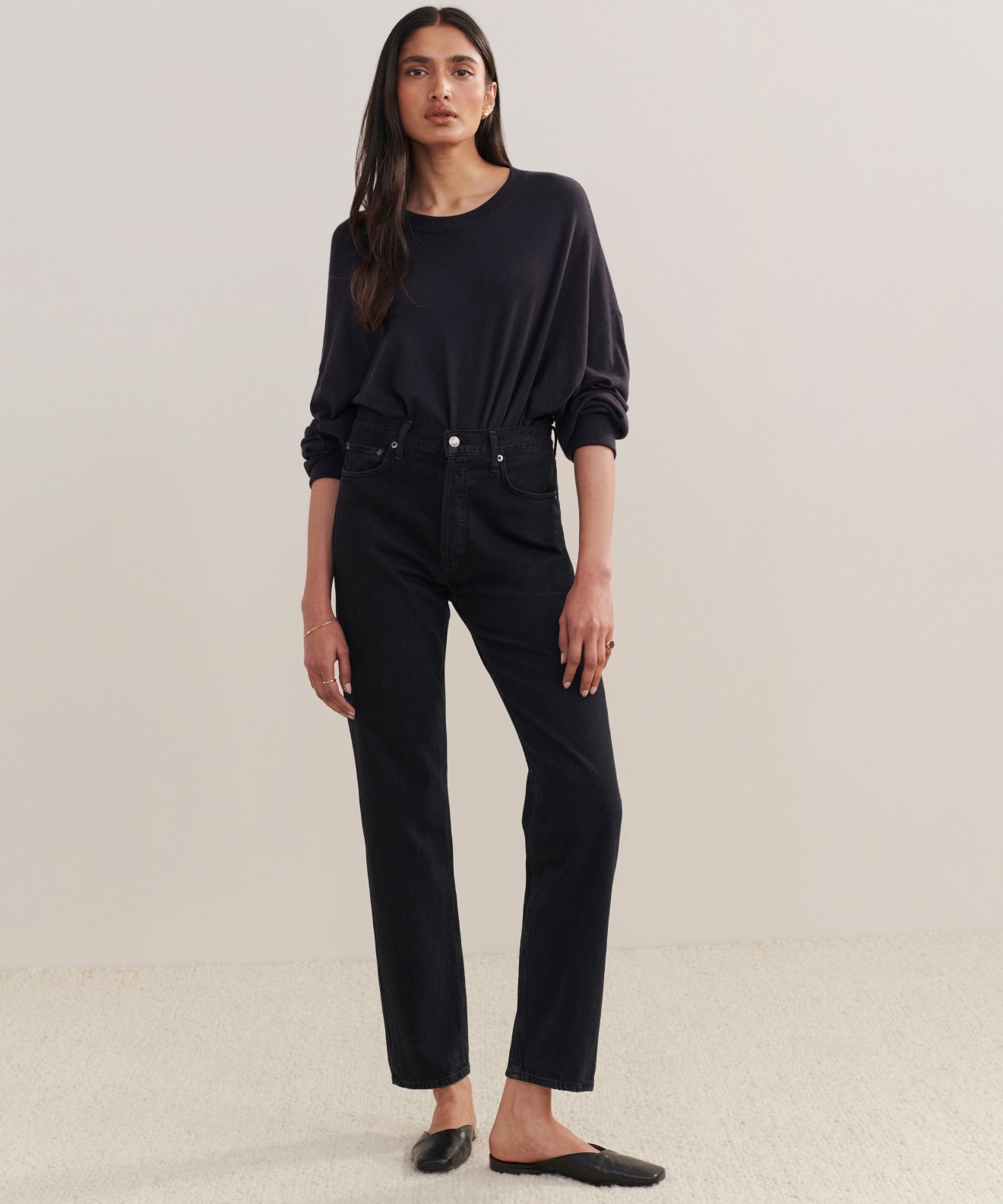 90s Pinch Waist Long Jean