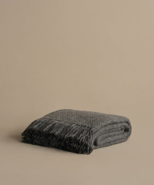 Alpaca Basketweave Throw