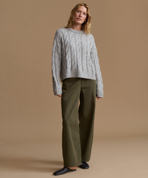 Cable Serena Crewneck | Jenni Kayne