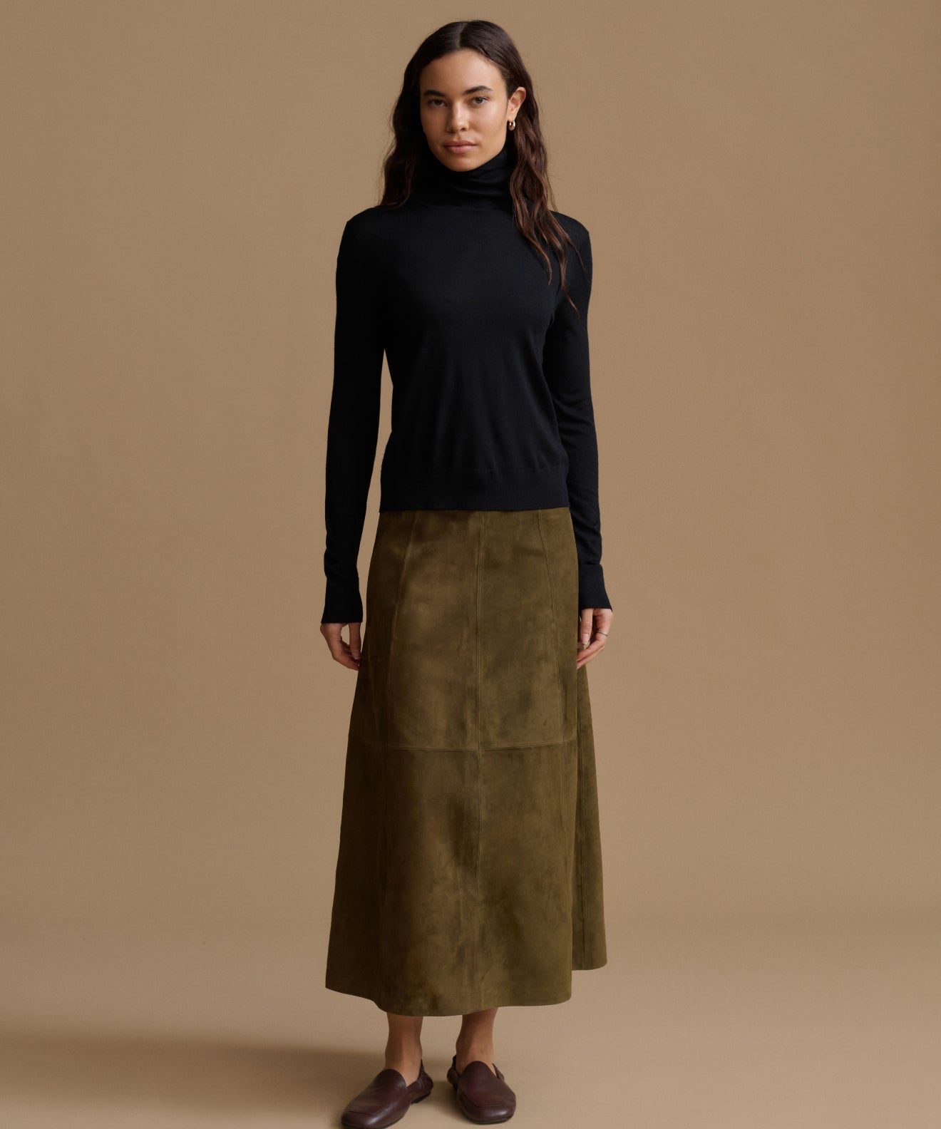 Suede Wolfe Skirt