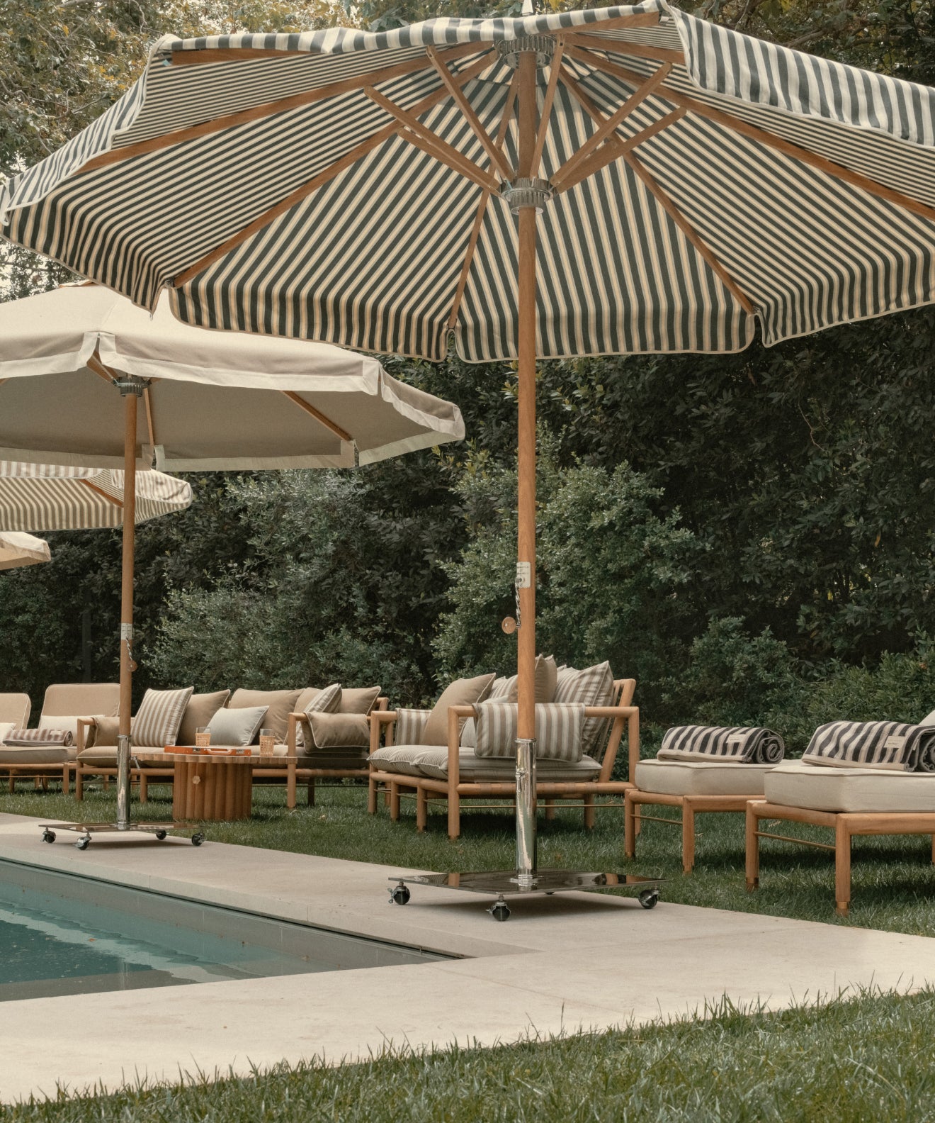 caribbean joe khaki umbrella patio The Amalfi Umbrella