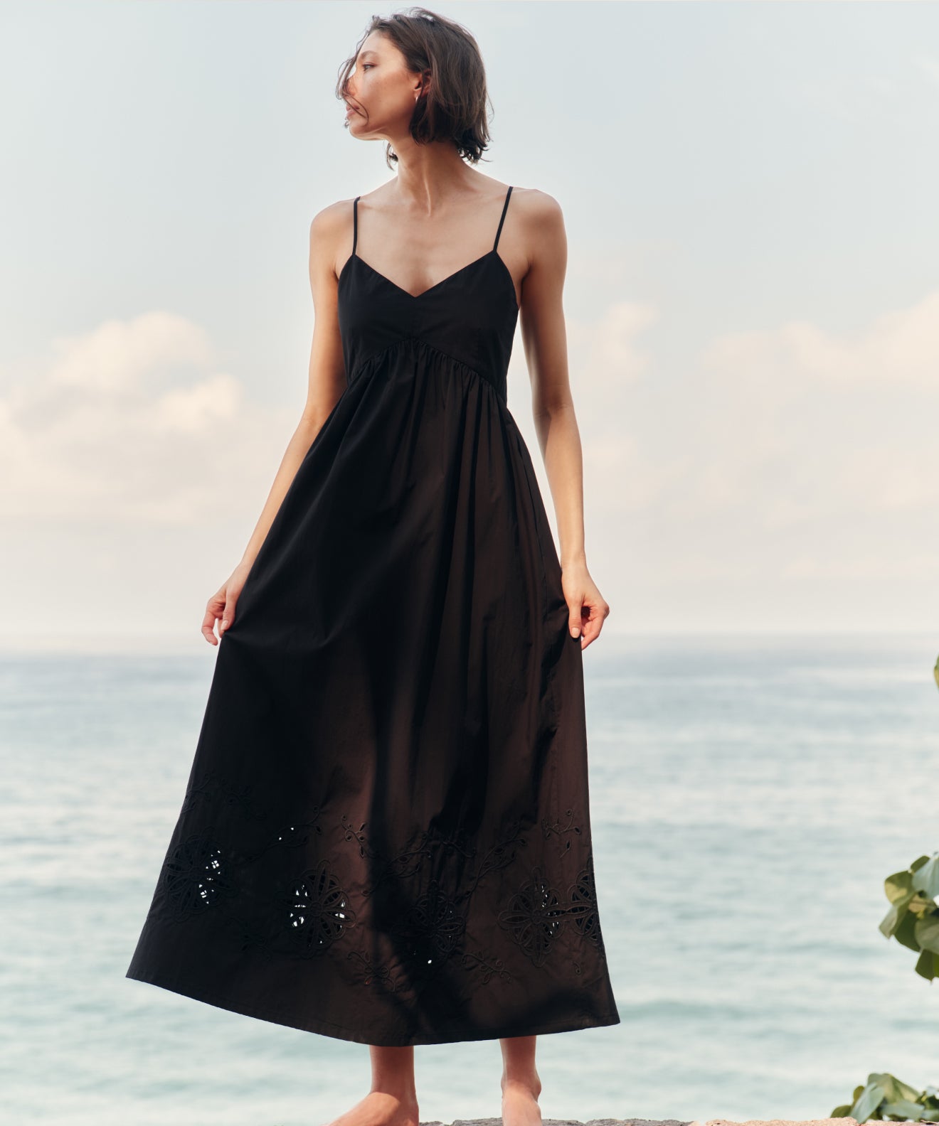 broderie beach dress White KarenMillen Off Shoulder Broderie Maxi Beach Woven Dress