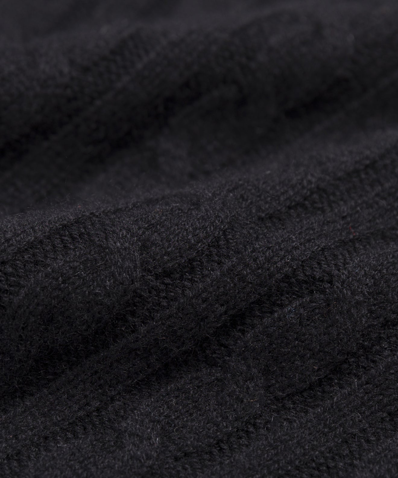 Pull col camionneur en maille côtelée - noir | be normal