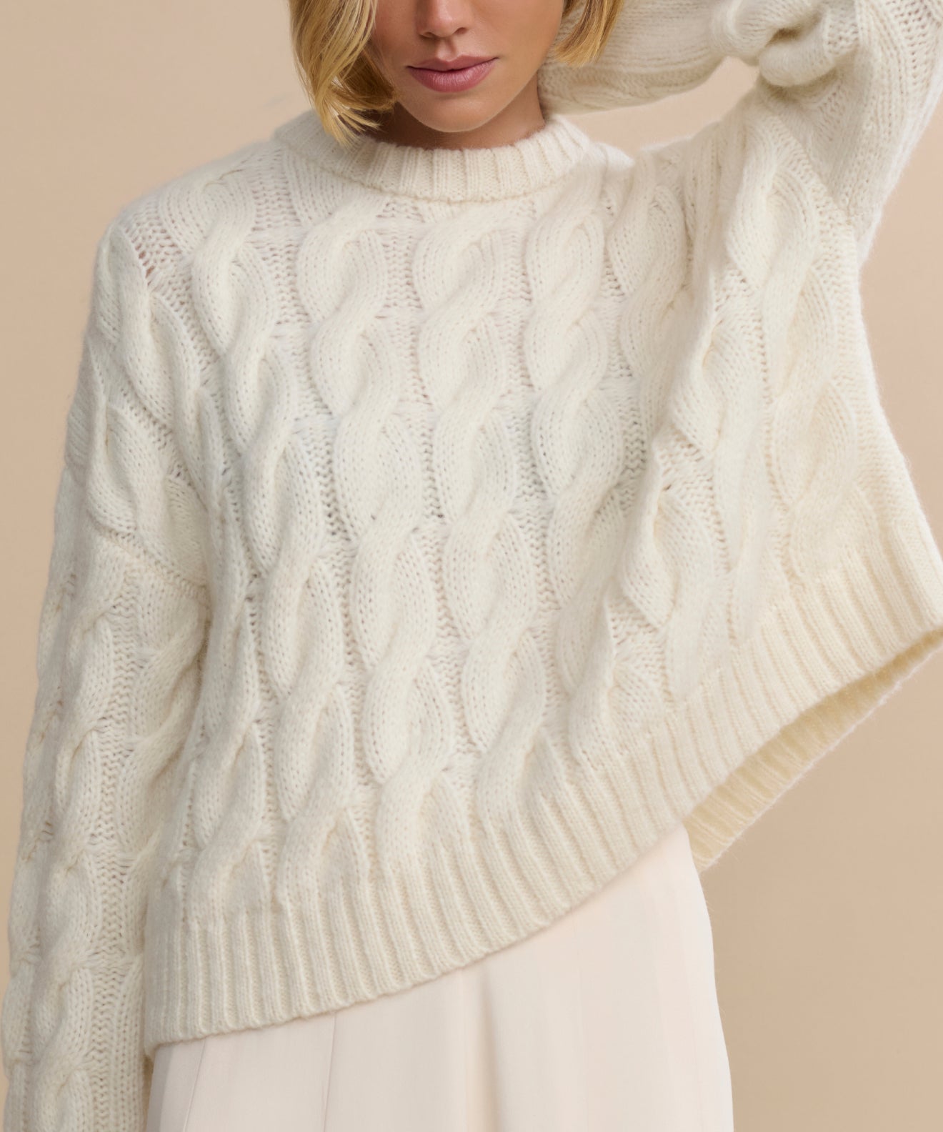 Cable Serena Crewneck | Jenni Kayne
