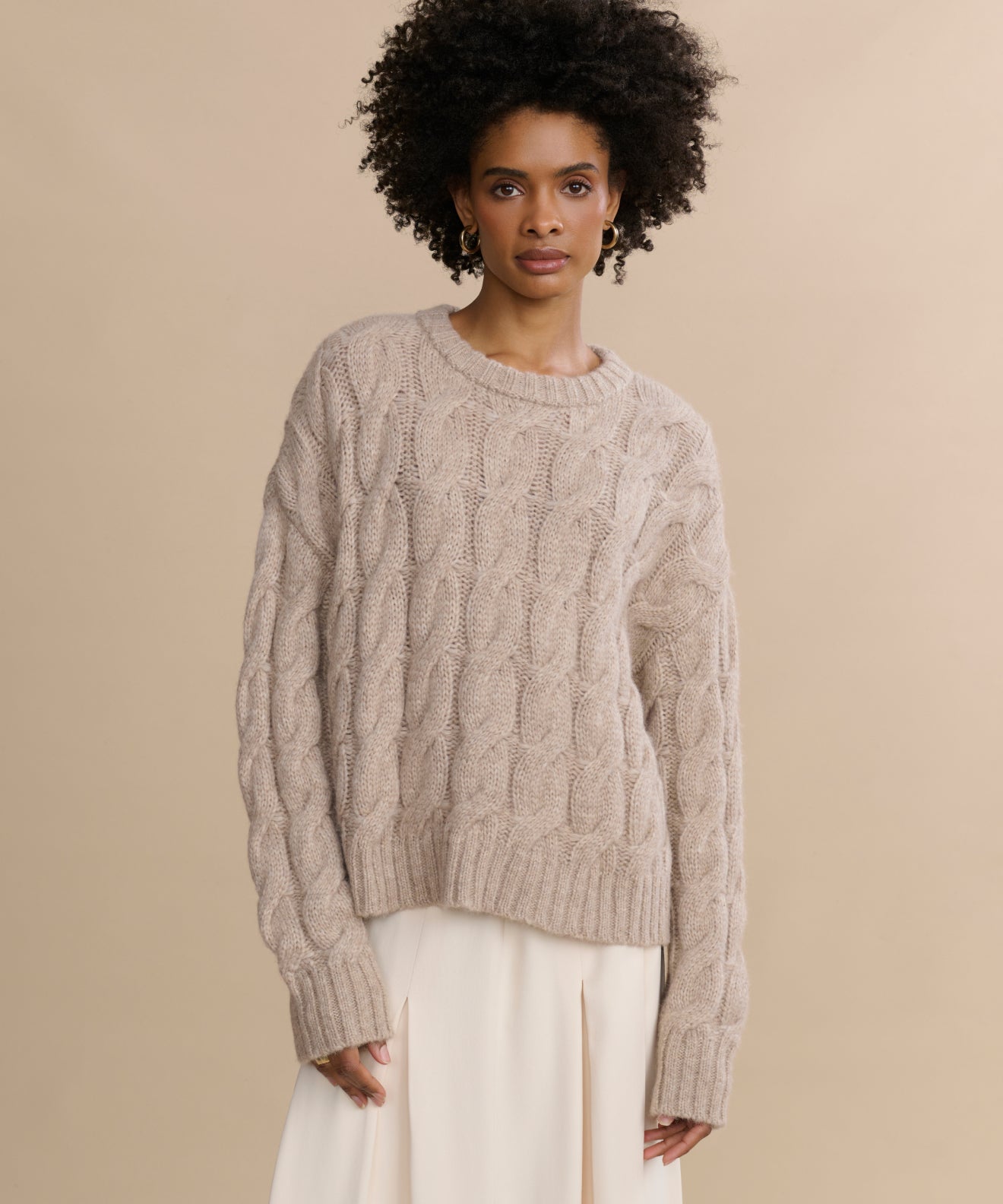 Cable Serena Crewneck | Jenni Kayne