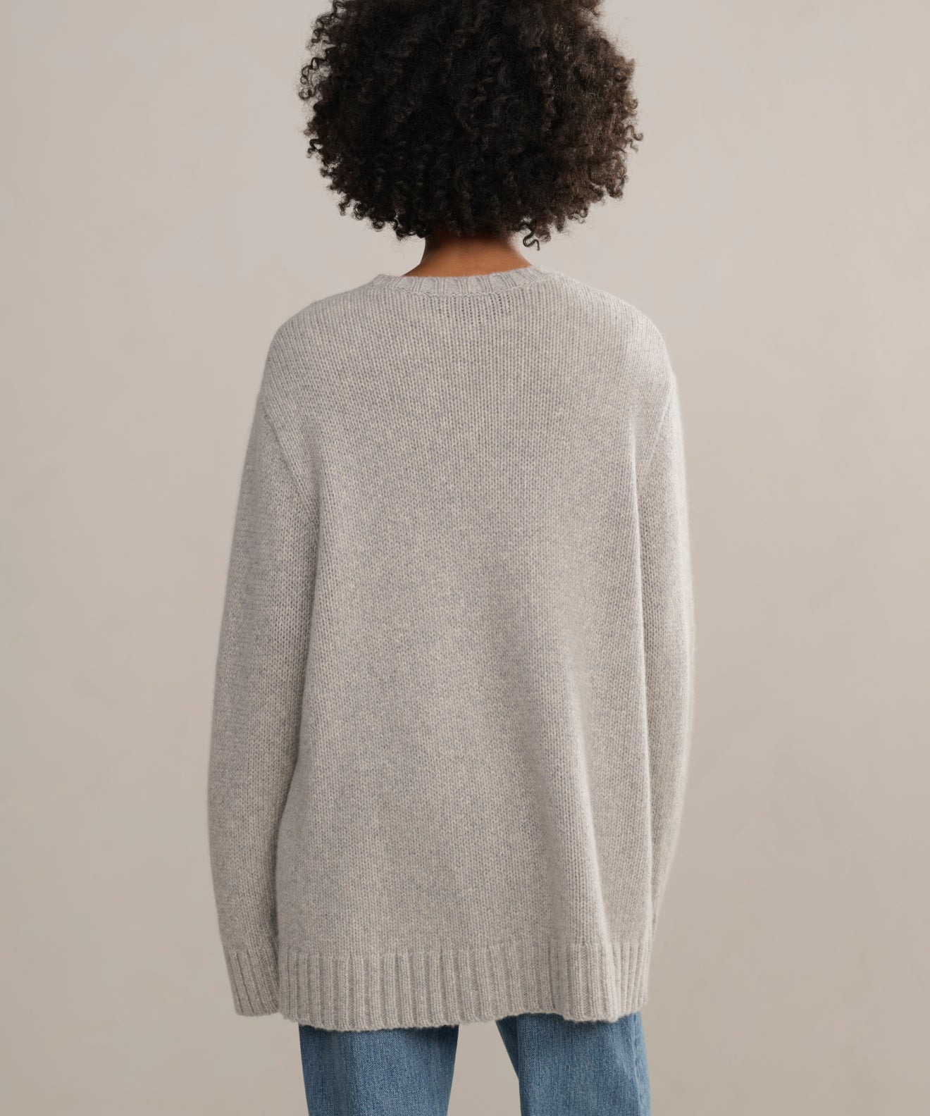 Women's Cashmere Amelia Crewneck Grey | Jenni Kayne