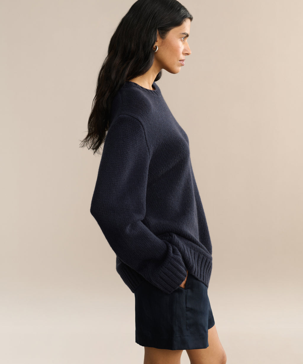 Cashmere Amelia Crewneck Sweater