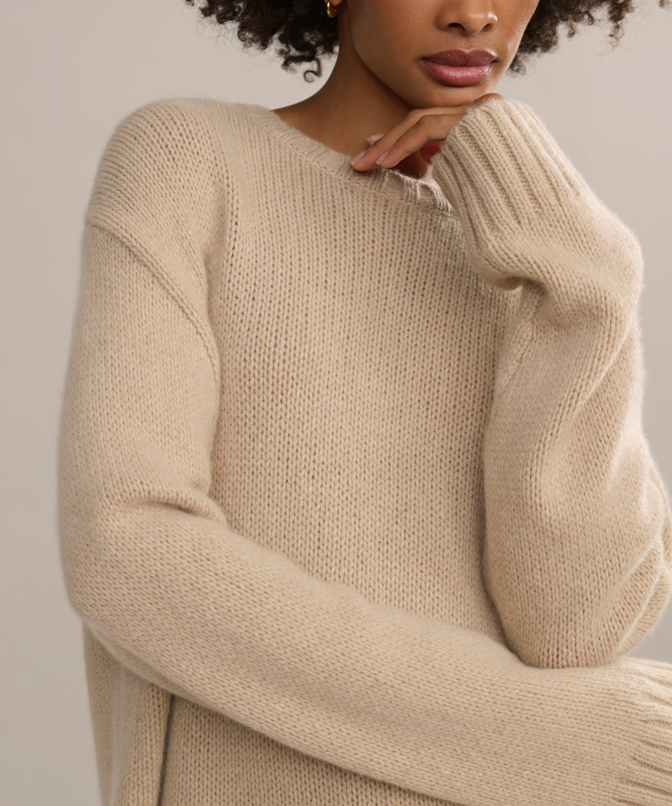Women's Cashmere Amelia Crewneck Warm Sand Jenni Kayne