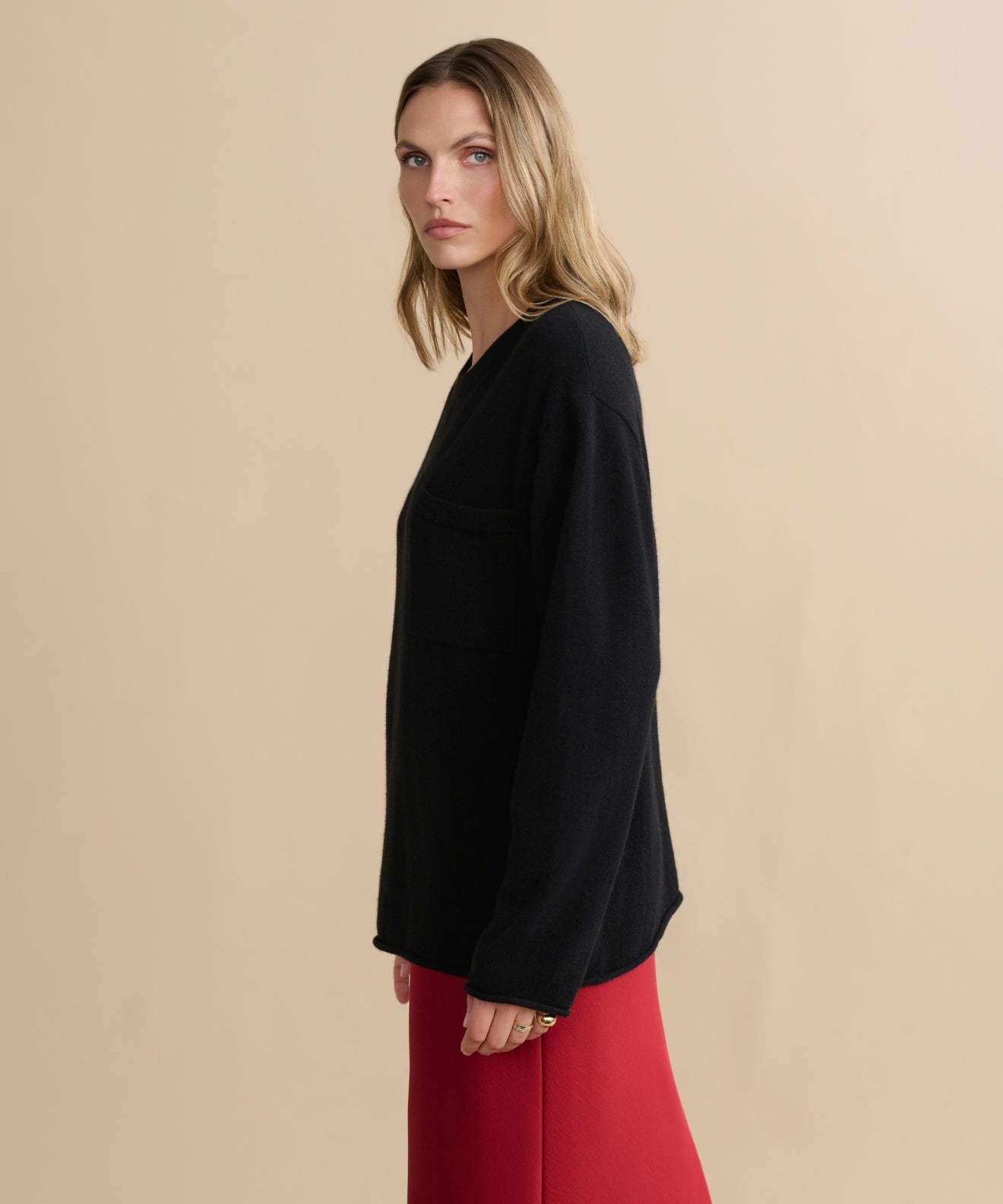 Cashmere Chandler Long-Sleeve Tee | Jenni Kayne