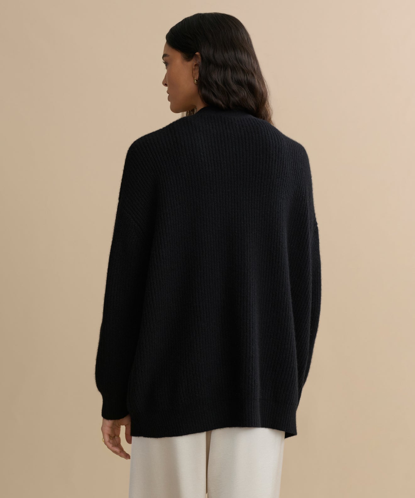 Women's Cashmere Cocoon Cardigan Black Jenni Kayne