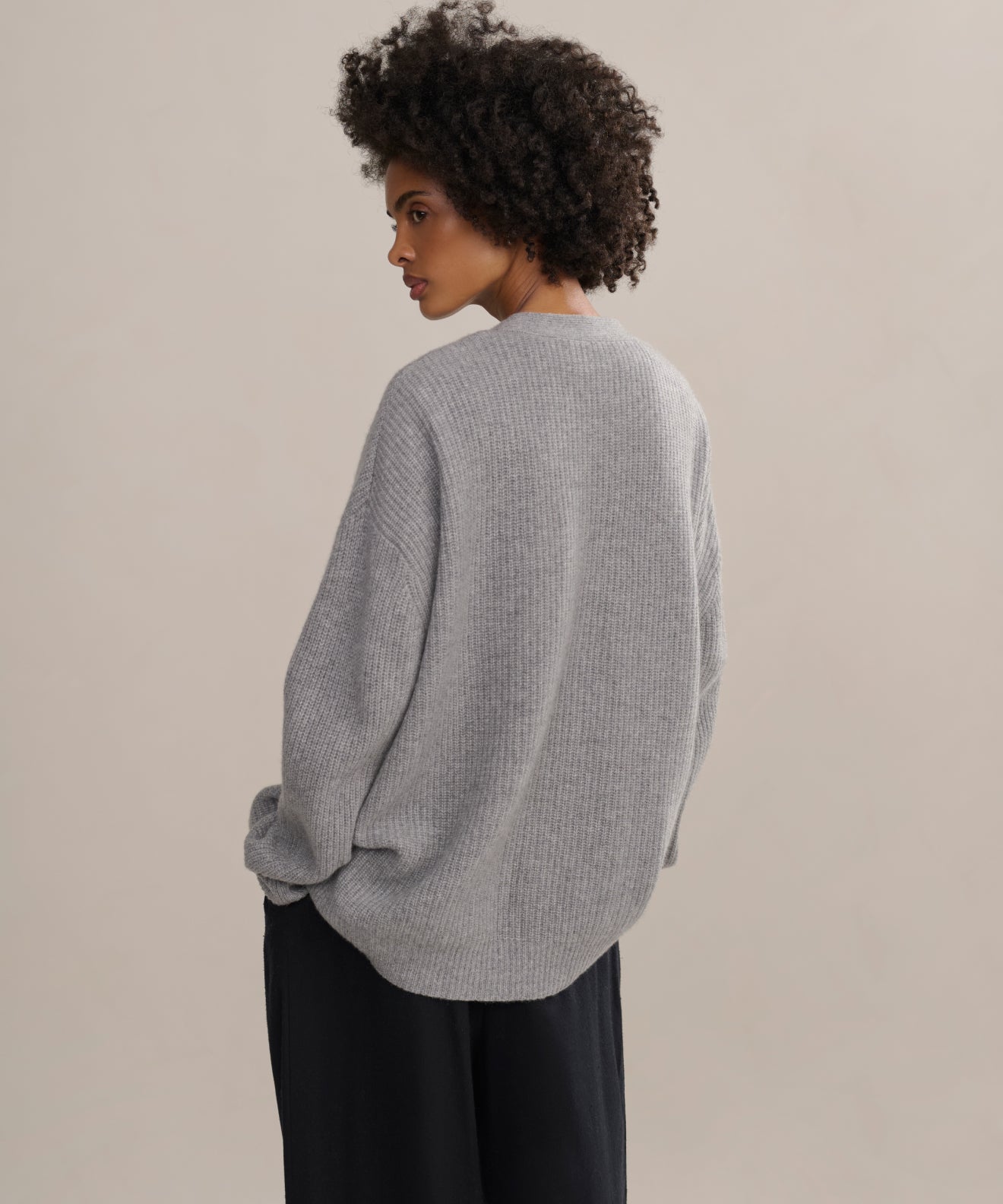 Women's Cashmere Cocoon Cardigan Heather Grey | Jenni Kayne