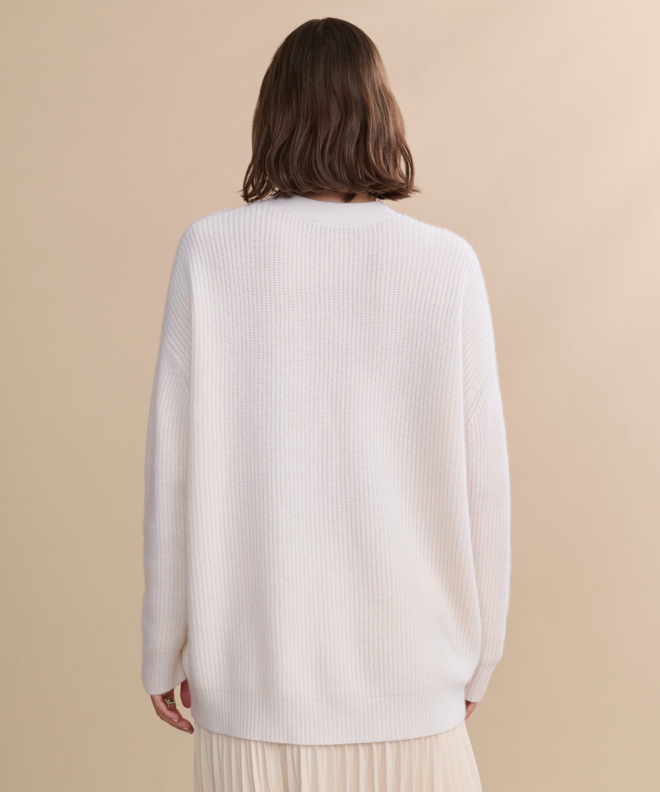 Women's Cashmere Cocoon Cardigan Ivory | Jenni Kayne