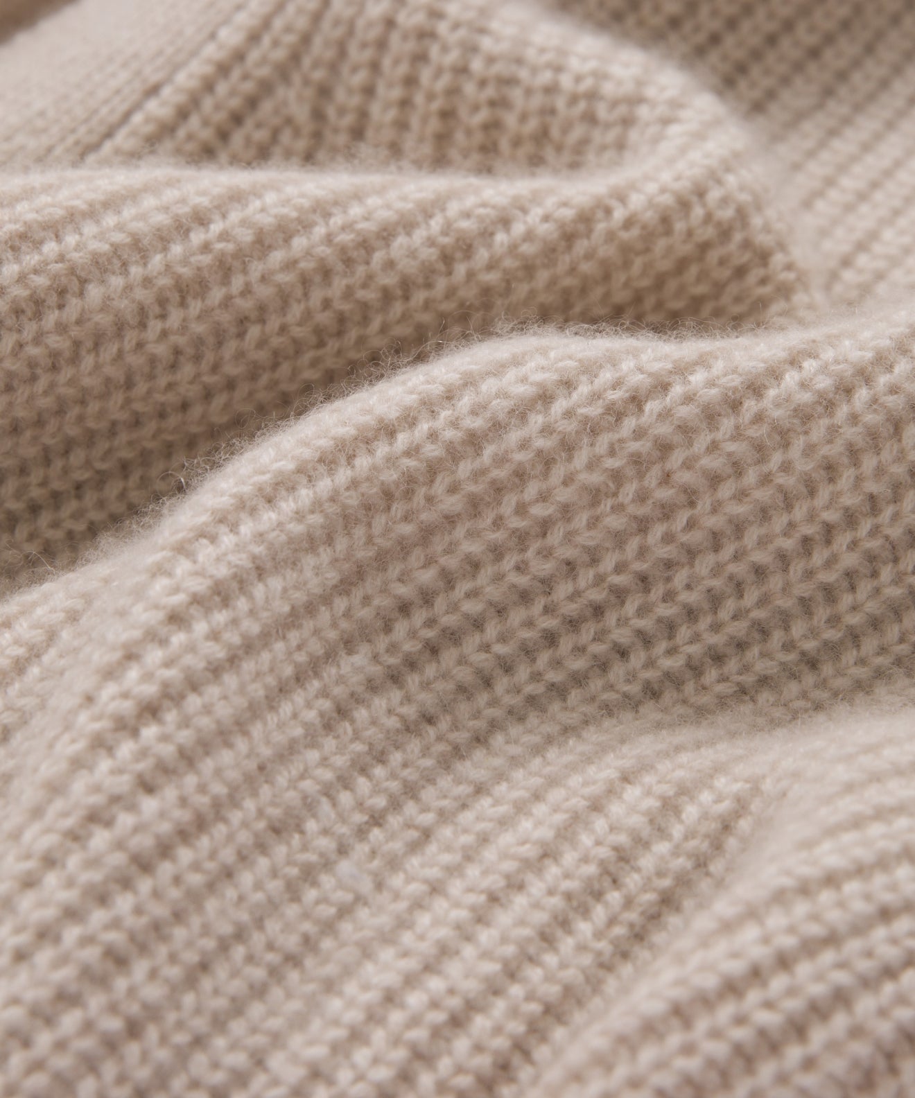 Mini Knitted Cocoon Dress - Oatmeal