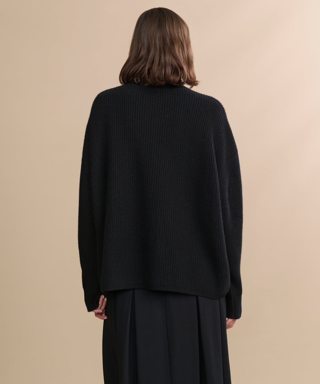 Women's Cashmere Half Zip Black | Jenni Kayne