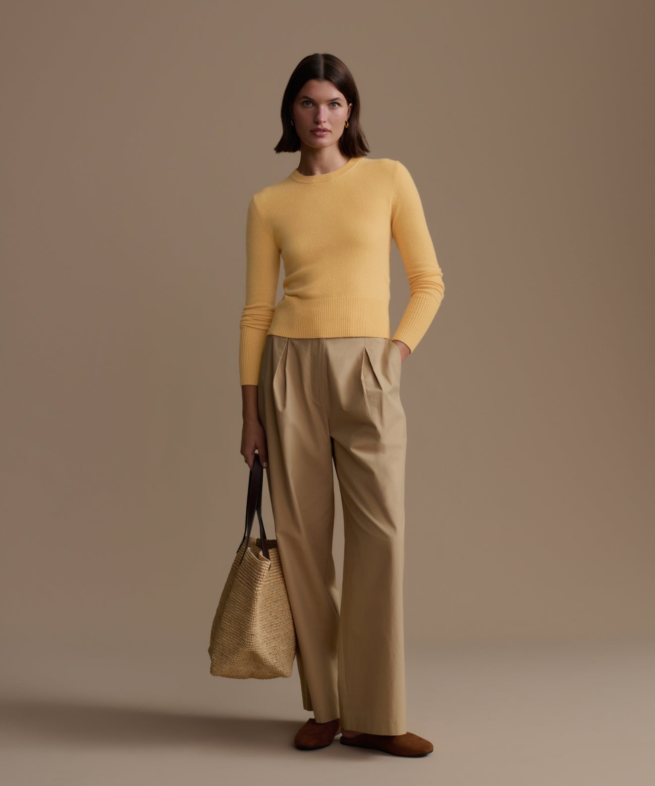 Cashmere Leni Crewneck | Jenni Kayne