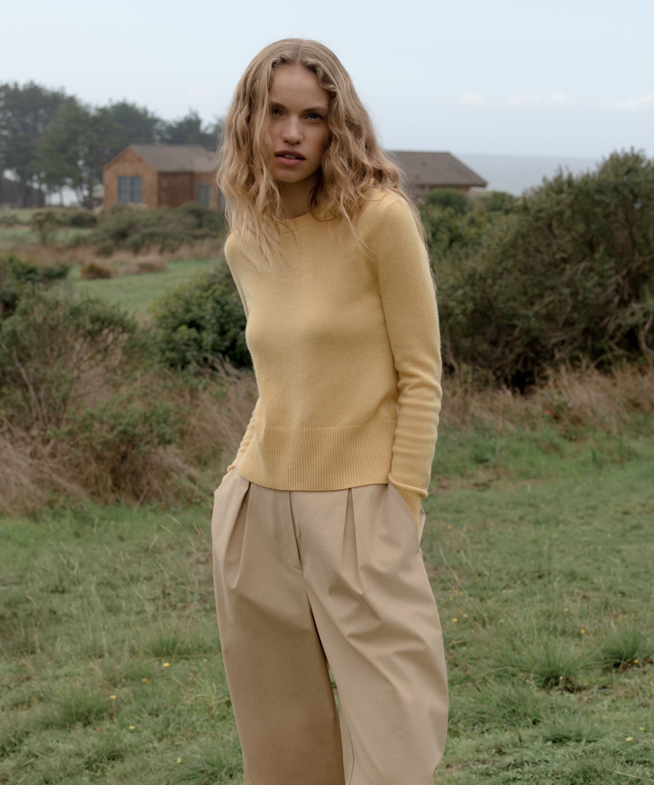 Cashmere Leni Crewneck | Jenni Kayne