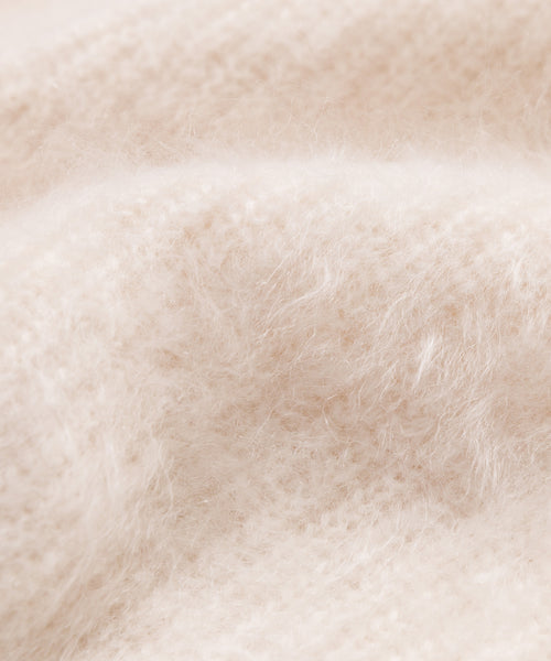 Close-up shot of brushed cashmere.