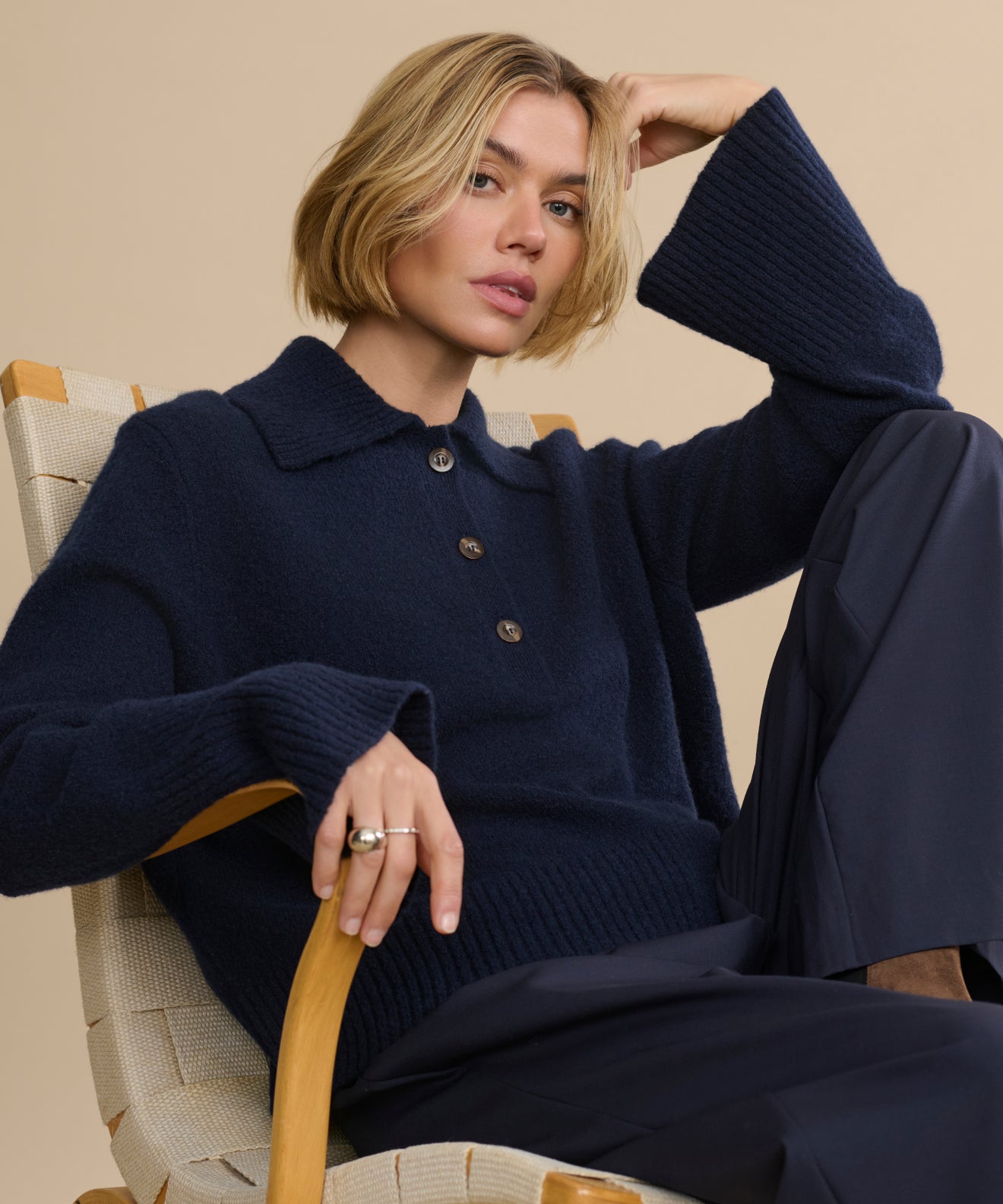 Cashmere Stevie Polo | Jenni Kayne