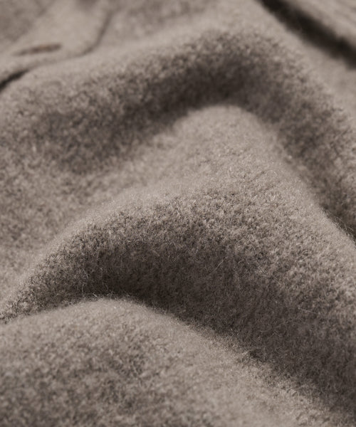 Soft cashmere demonstrating a bit of stretch in fabric.