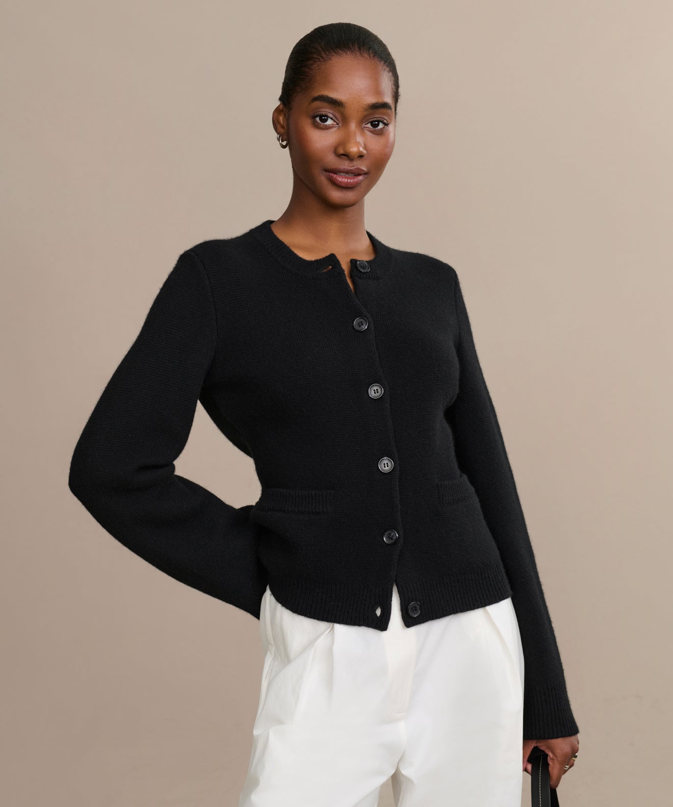 Women's Cooper Cardigan Black Jenni Kayne1