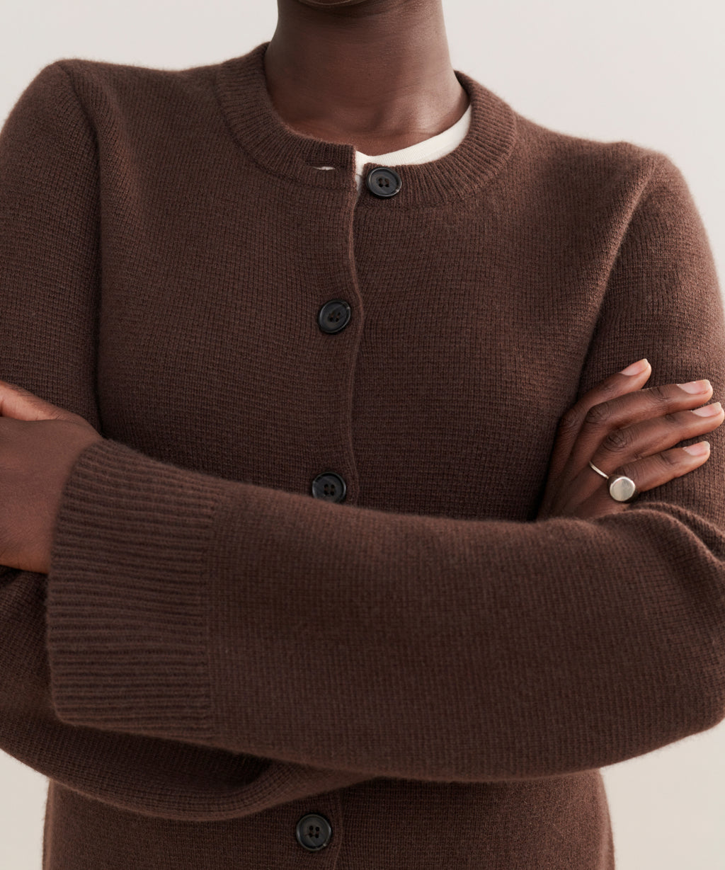 ennoy BUTTON CARDIGAN brown M