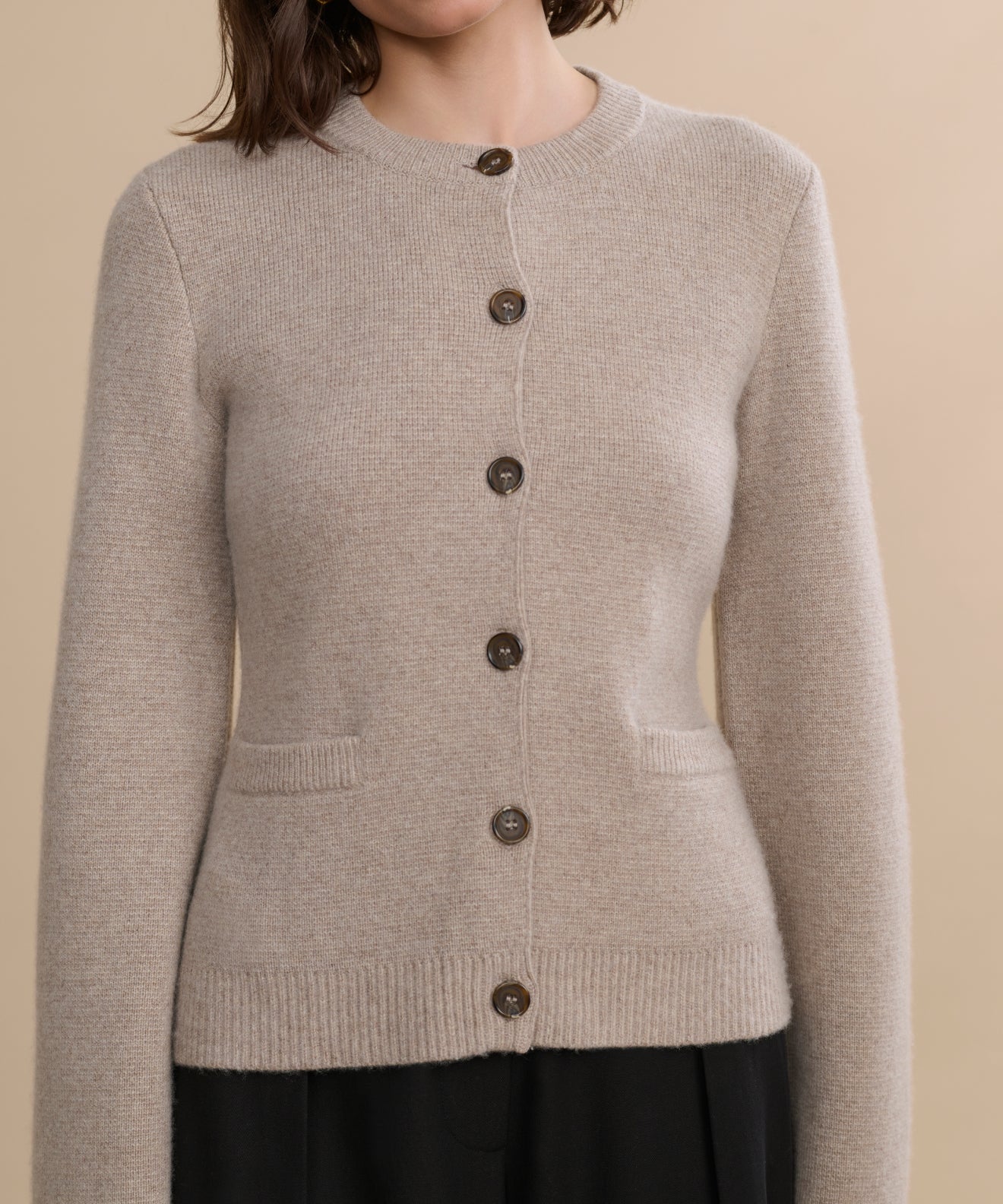 Women's Cooper Cardigan Taupe | Jenni Kayne
