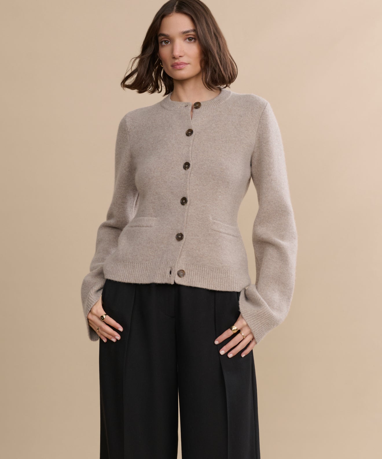 ungrid ネイティブニットガウン cooper-cardigan-chocolate-v2-2