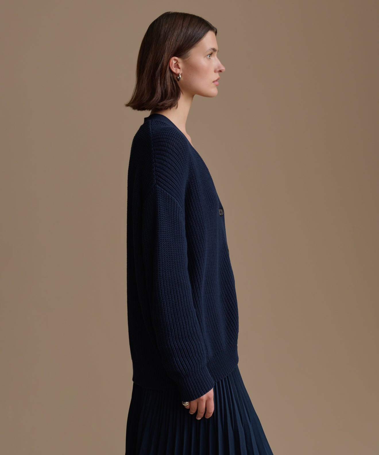 Jenni Kayne Cotton Cocoon Women Cardigan - Blue Jenni Kayne Cotton Cocoon Women Cardigan - Blue