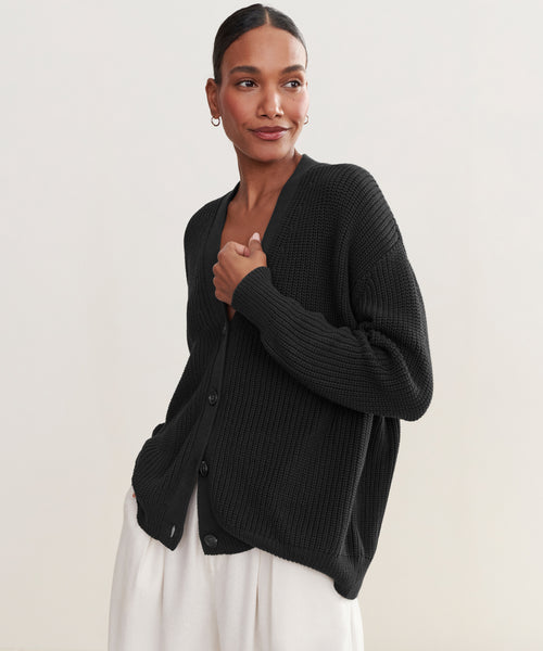 Cotton Cocoon Cardigan