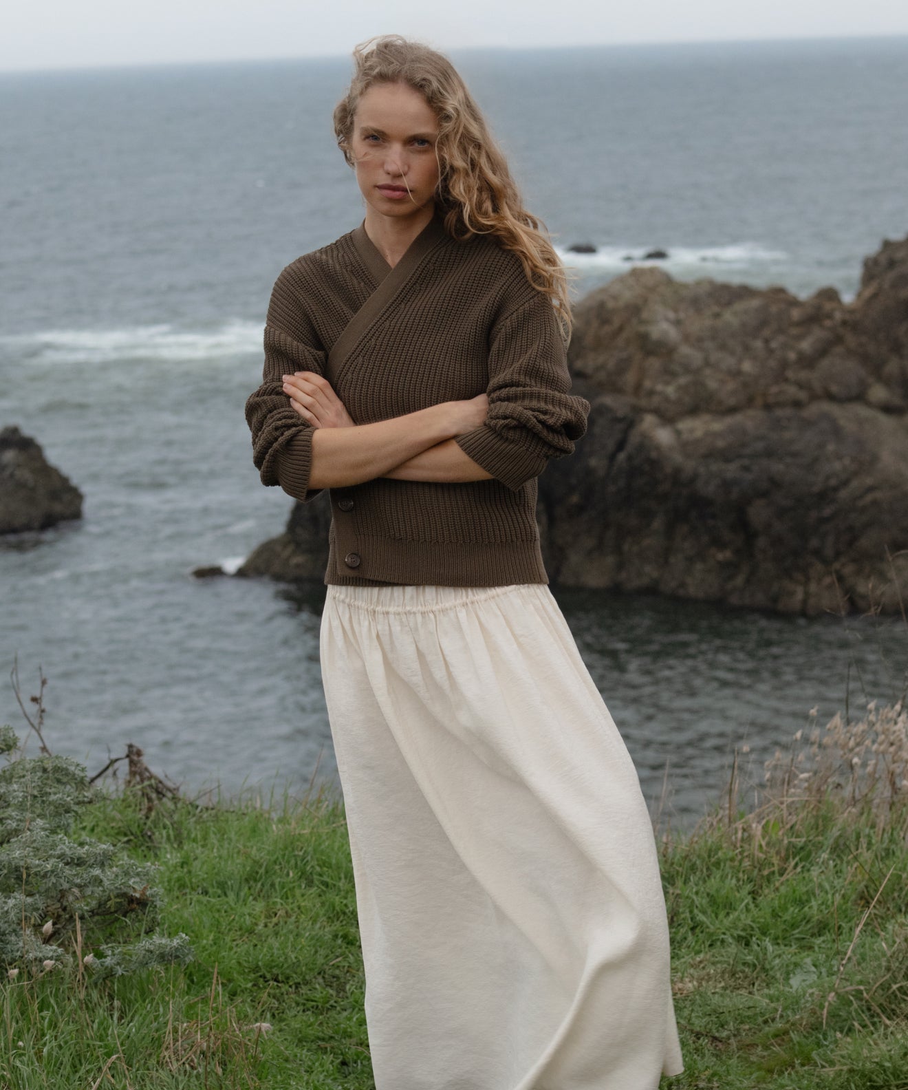 Cropped Cotton Cocoon Cardigan | Jenni Kayne