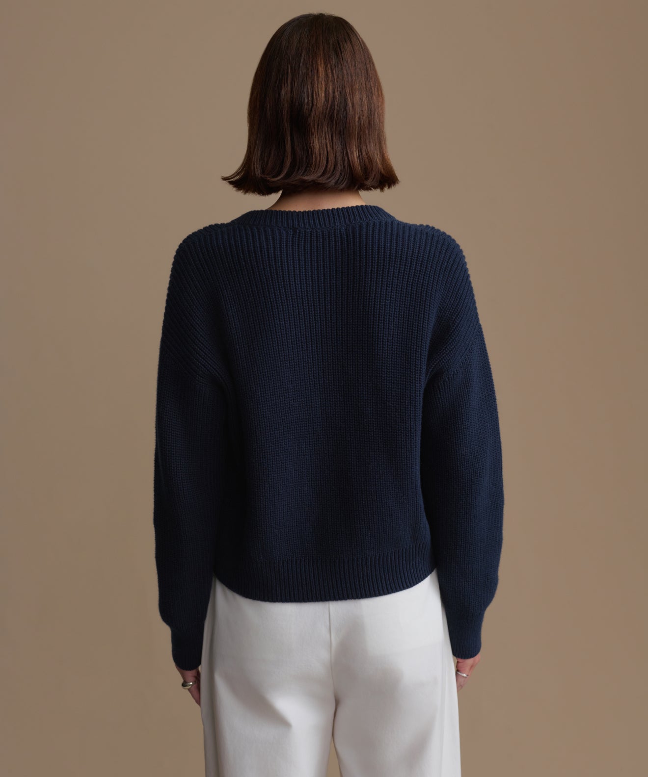 Cotton Hayes Crewneck Cardigan | Jenni Kayne