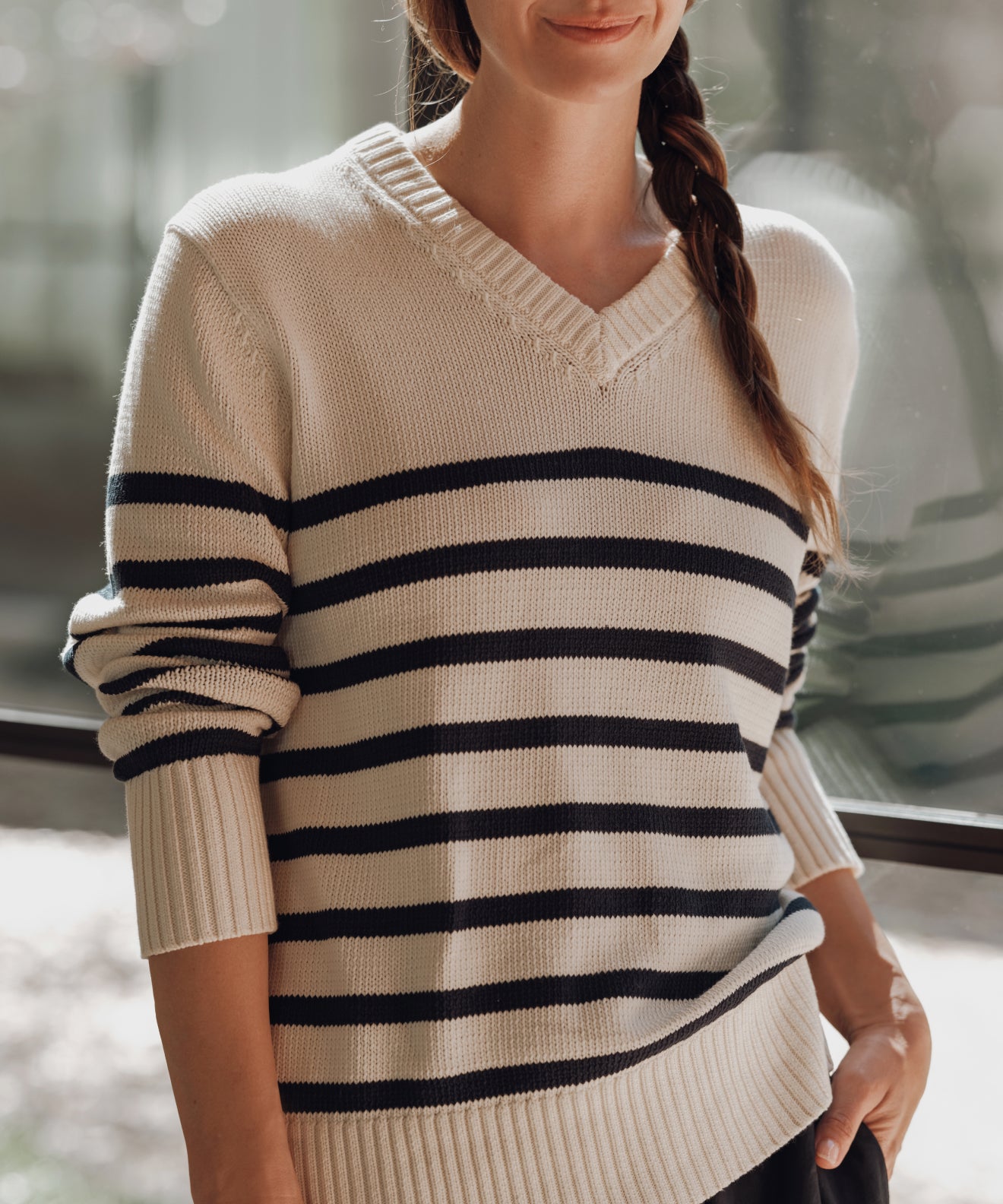 Cotton Kate V-Neck | Jenni Kayne