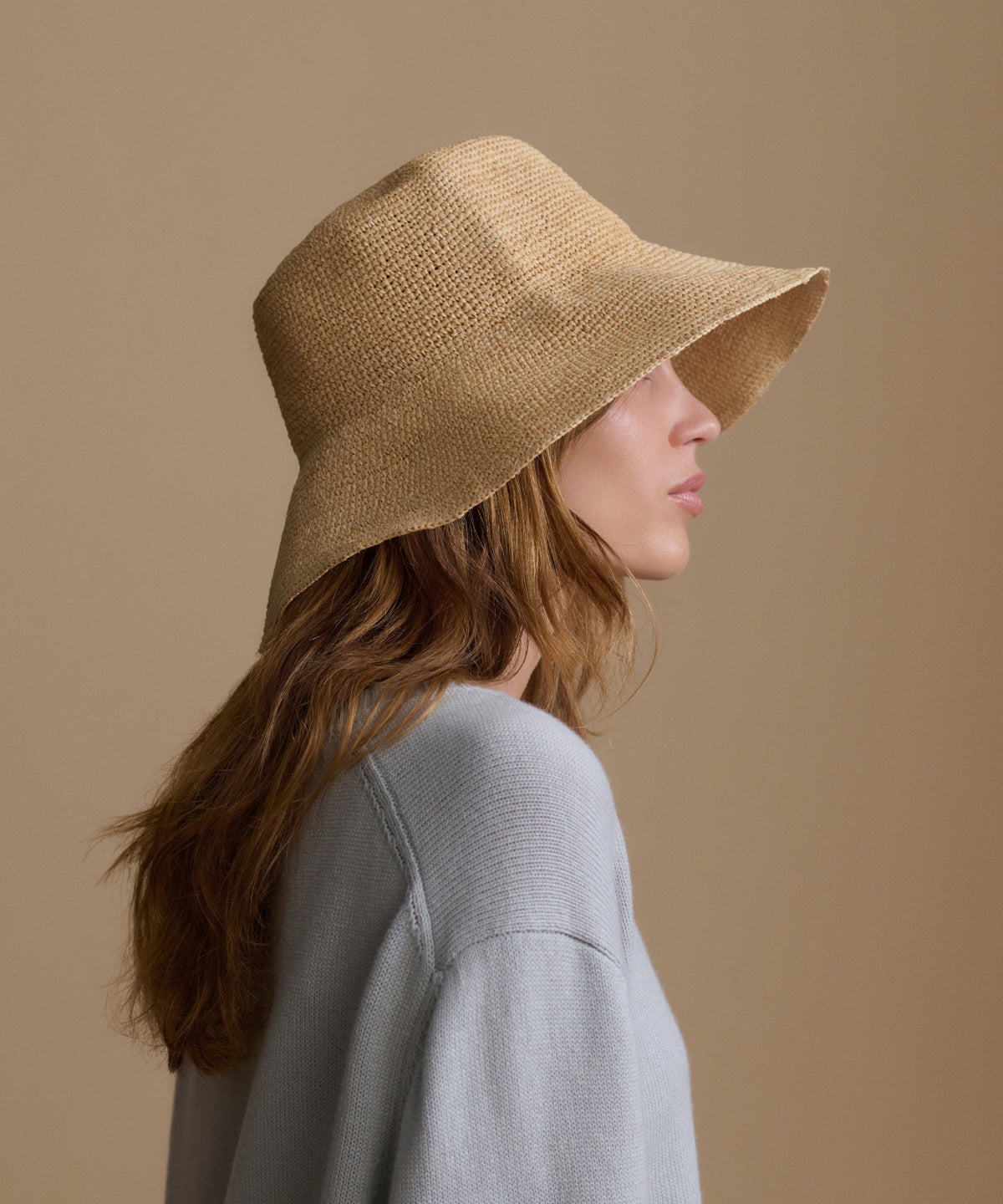 Jenni Kayne Crochet Raffia Sun Hat The Crochet Raffia Sun Hat is the summer staple meant to  main image 2