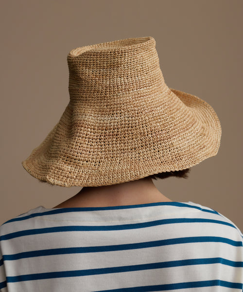 Crochet Raffia Sun Hat