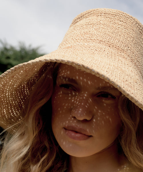 Crochet Raffia Sun Hat
