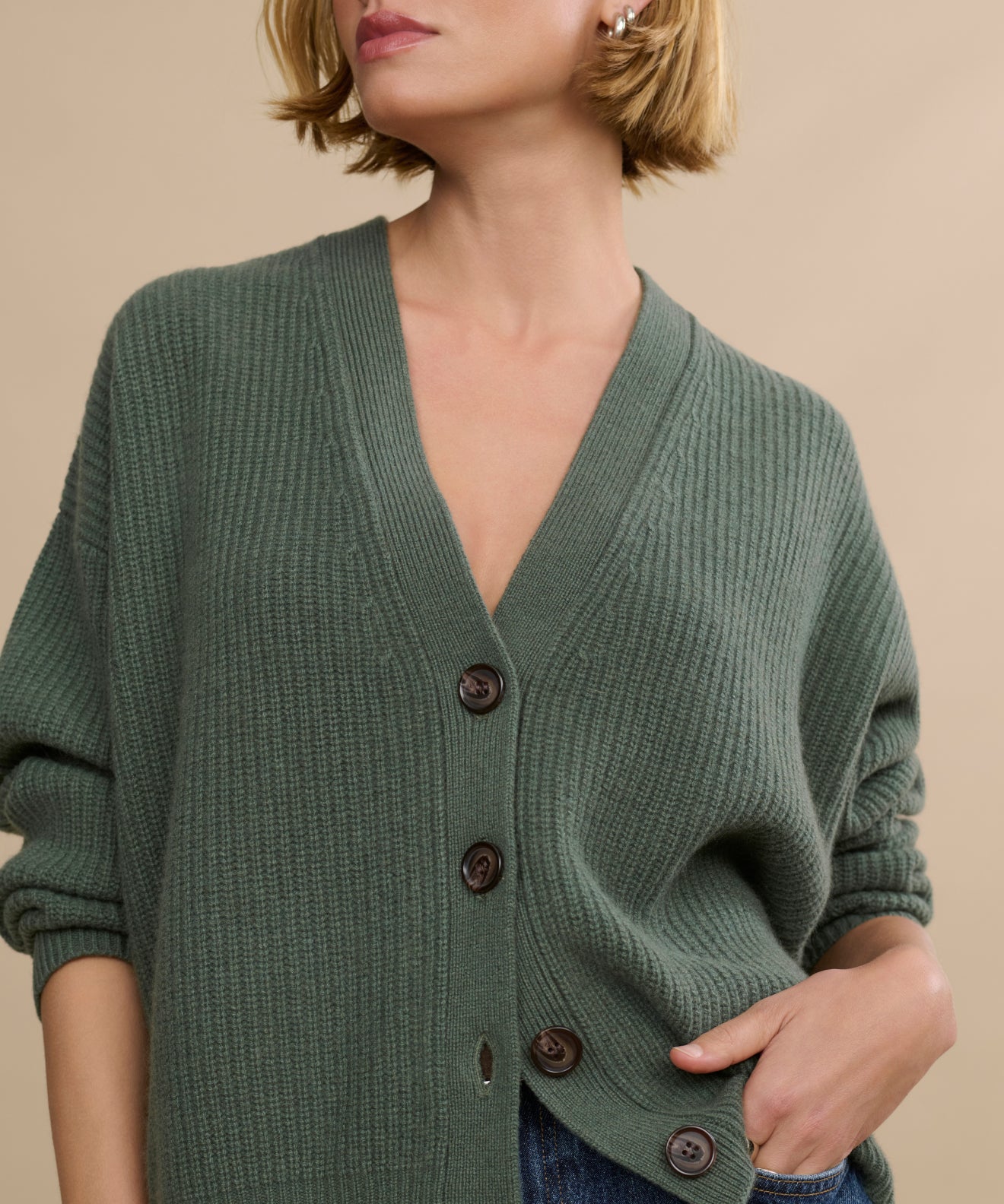 Cropped Cashmere Cocoon Cardigan | Jenni Kayne