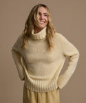 Cropped Cashmere Jet Turtleneck