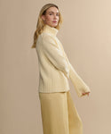 Cropped Cashmere Jet Turtleneck
