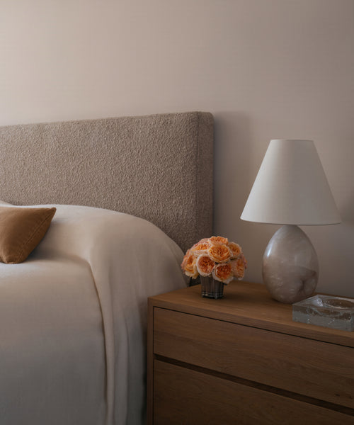 Large Droplet Alabaster Table Lamp