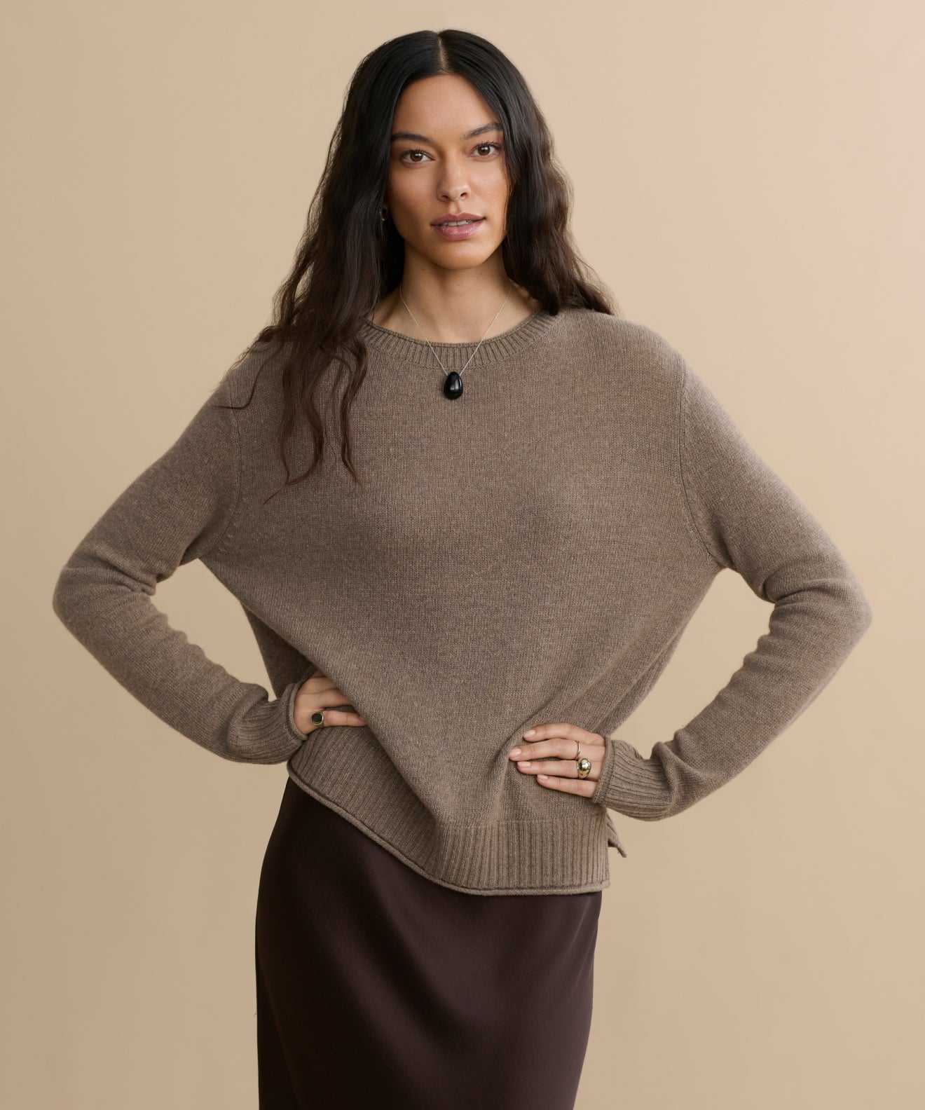 Women's Everyday Sweater Taupe | Jenni Kayne