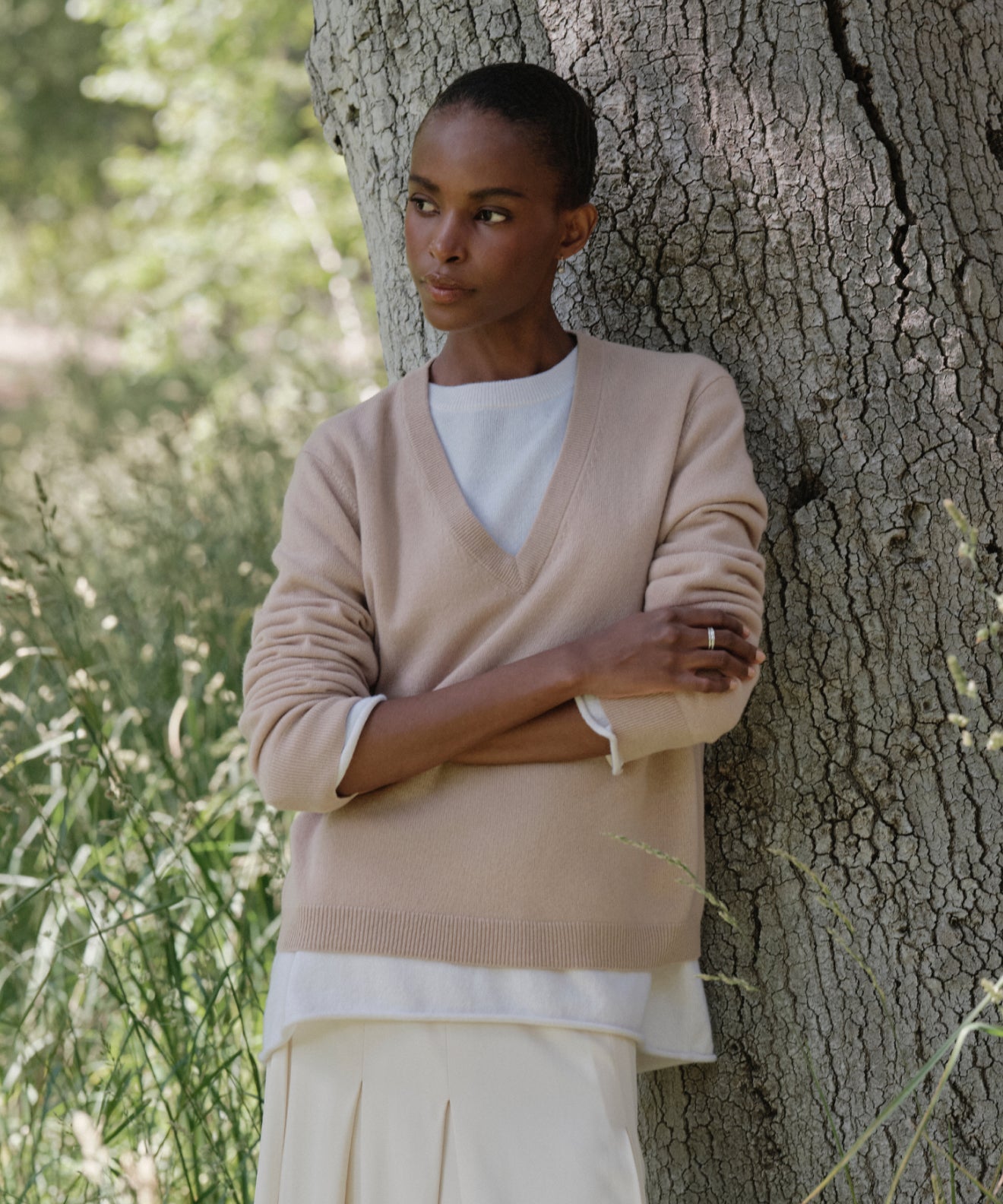Flynn Cashmere V-Neck | Jenni Kayne