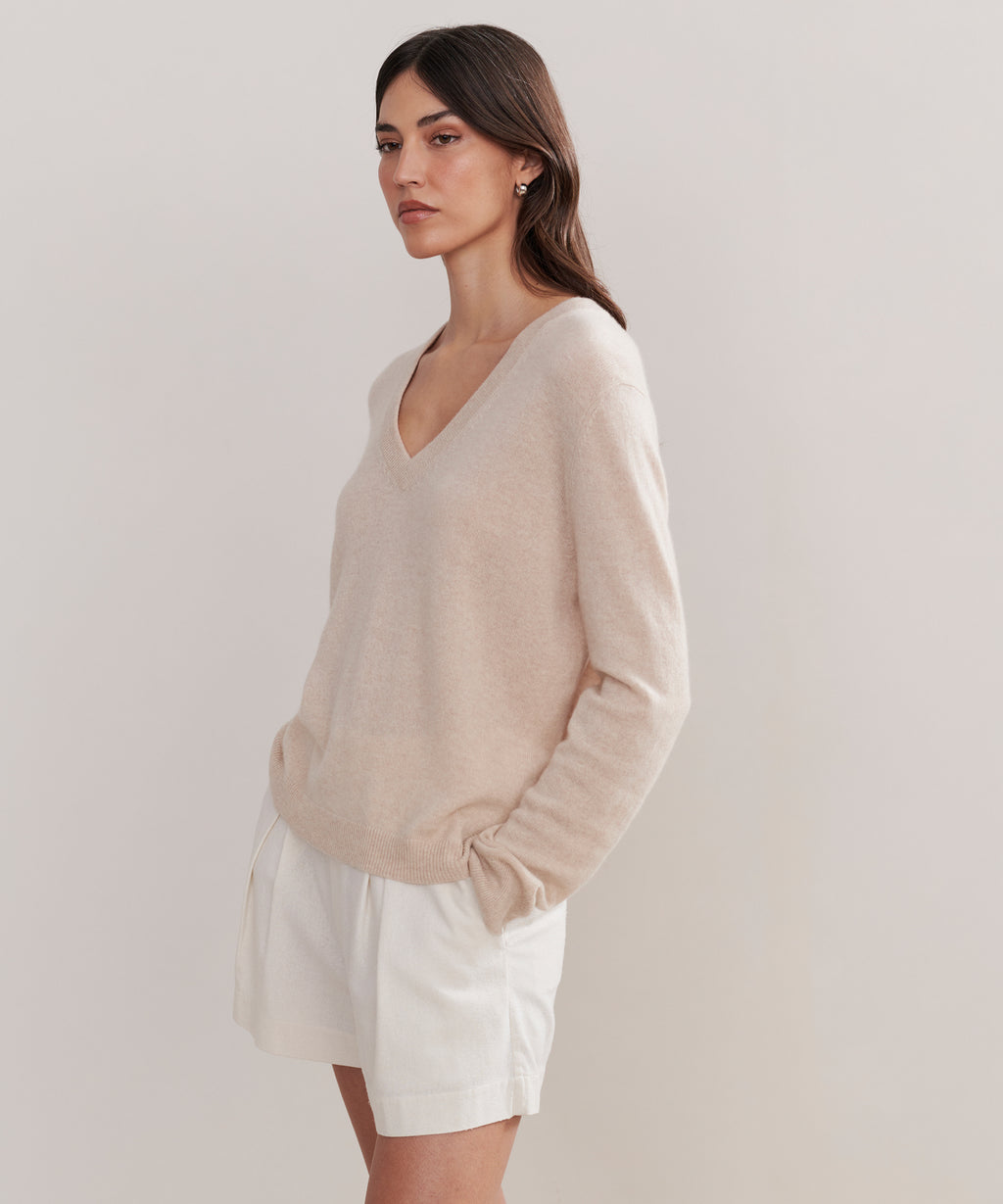 Nonchi Cashmere Havn Sweater :: Oat