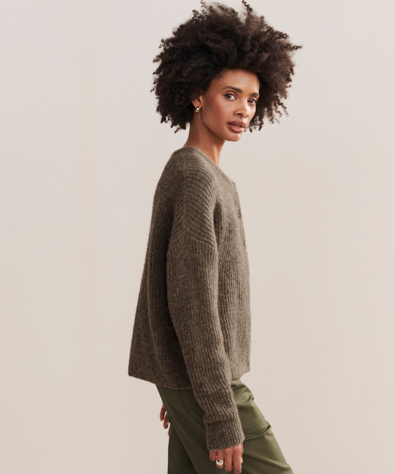 Hayes Crewneck Cardigan | Jenni Kayne