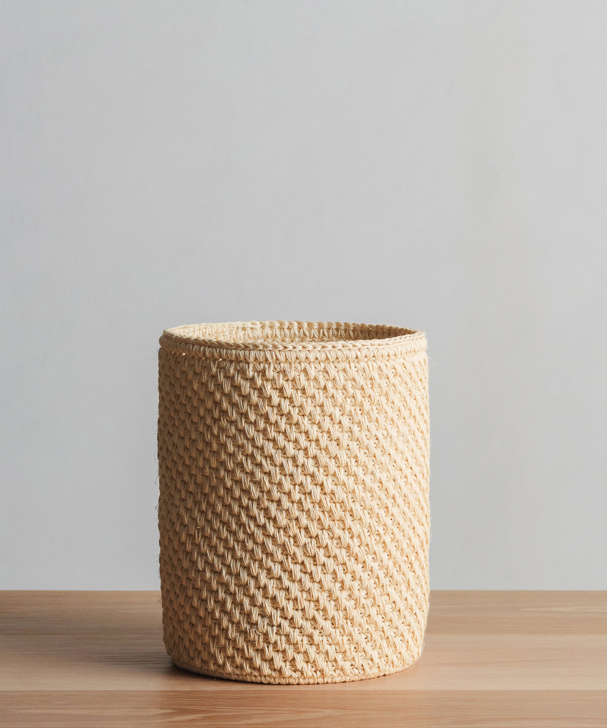 Ivory Laurel Waste Basket
