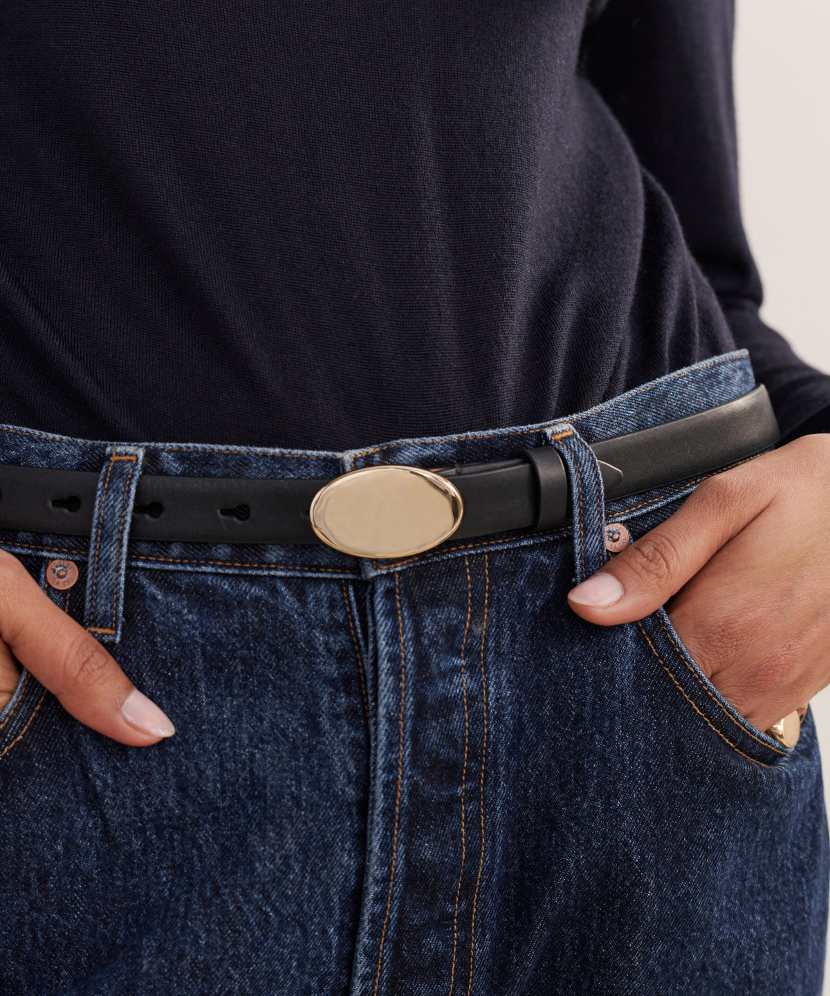 Leather Audrey Belt | Jenni Kayne display picture 3