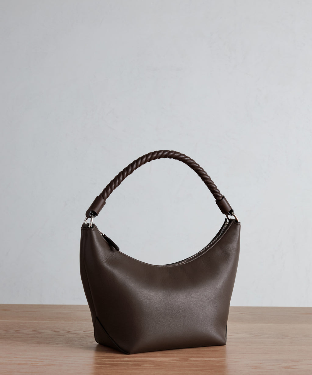 Crescent Leather Shoulder Bag